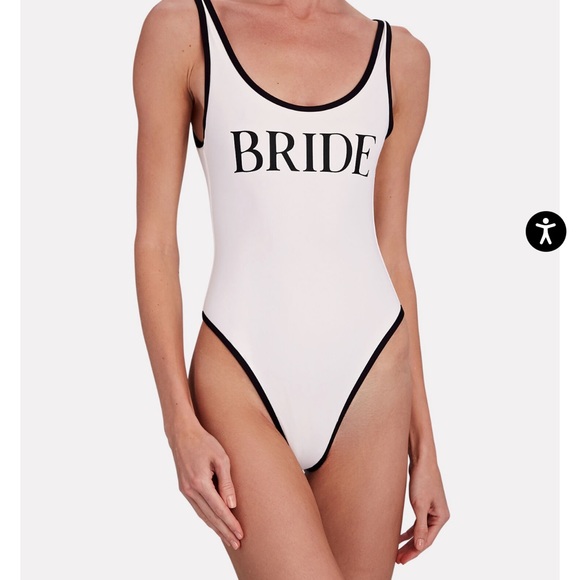 Bride One Piece Bathing Suit WeWoreWhat - Picture 1 of 3